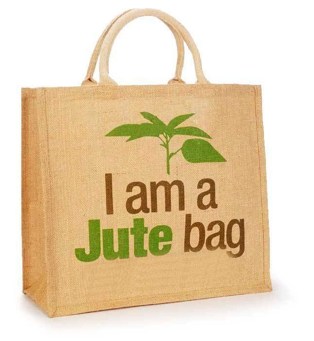 "Image of a jute bag with intricate design patterns, showcasing its eco-friendly and stylish attributes."